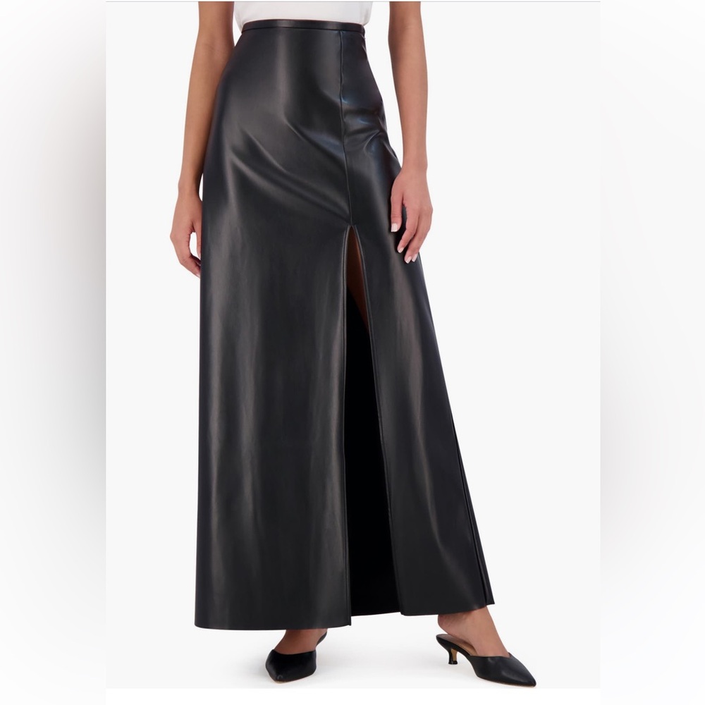 NWT Ookie & Lala butter faux leather maxi skirt